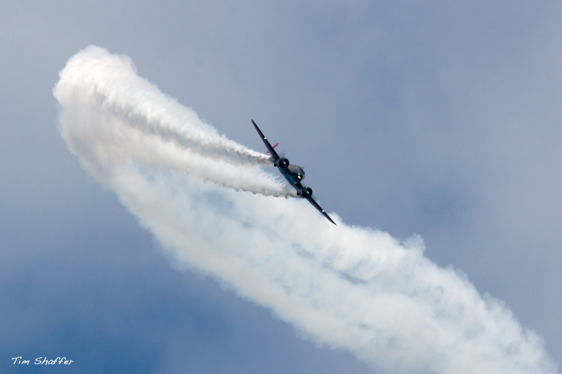 Matt Younkin in his Beech 18